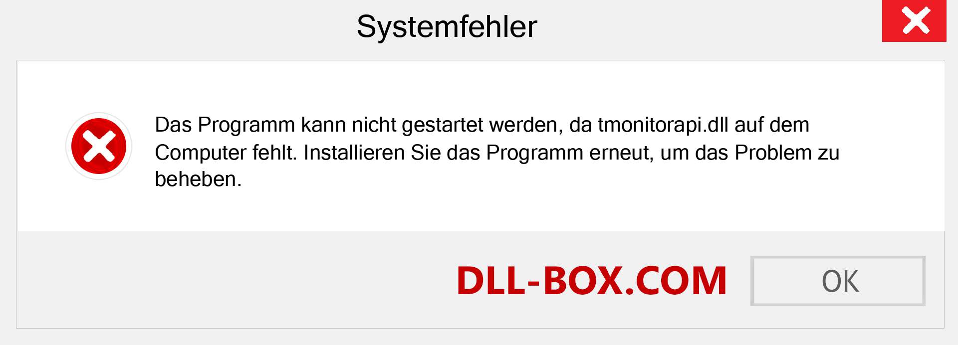 tmonitorapi.dll-Datei fehlt?. Download für Windows 7, 8, 10 - Fix tmonitorapi dll Missing Error unter Windows, Fotos, Bildern