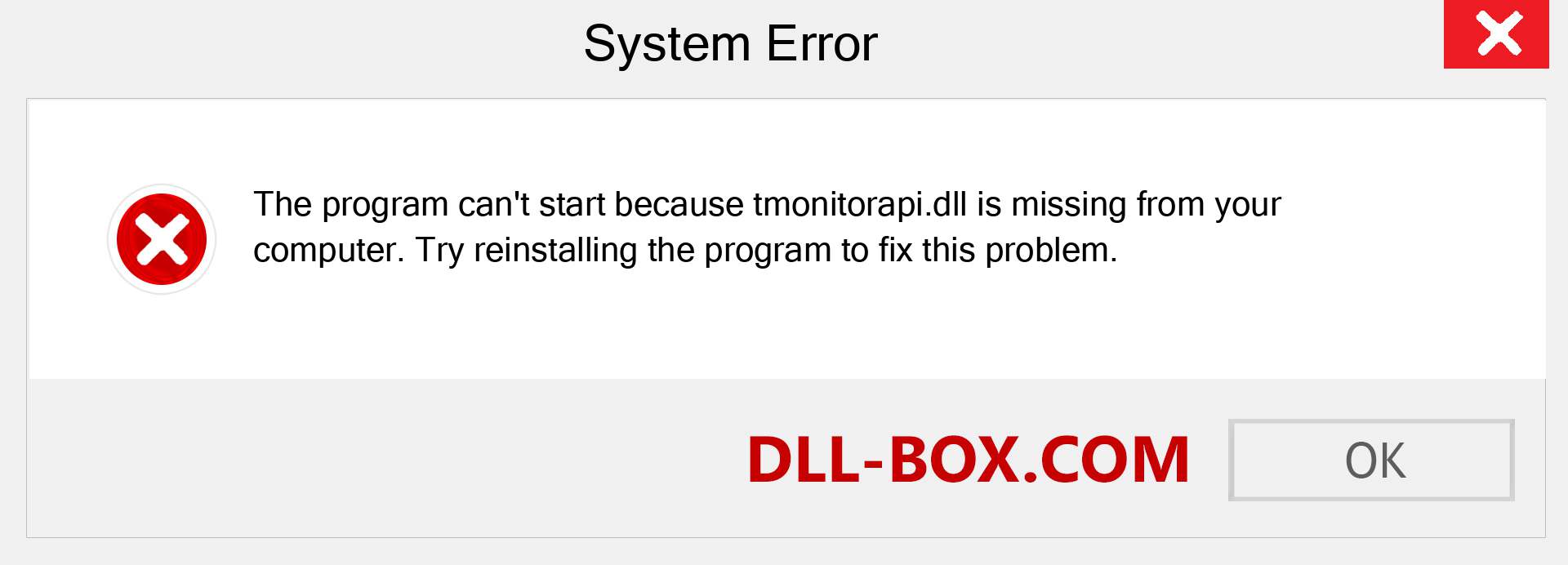  tmonitorapi.dll file is missing?. Download for Windows 7, 8, 10 - Fix  tmonitorapi dll Missing Error on Windows, photos, images